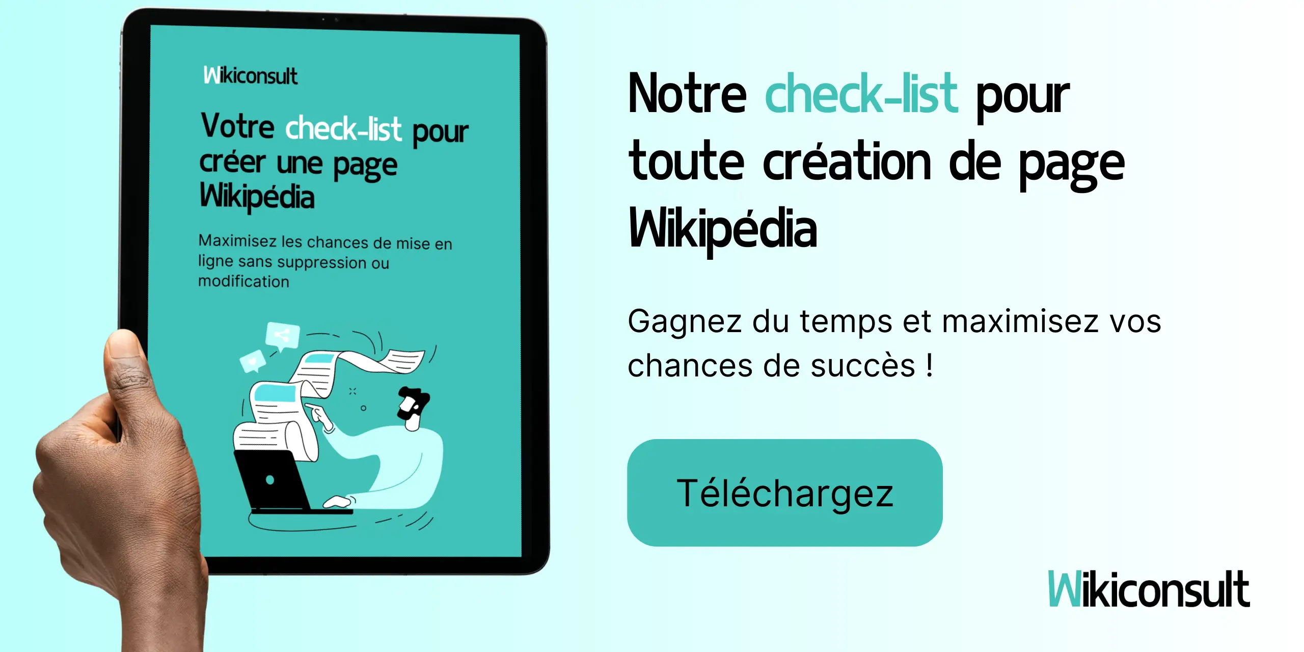 checklist création page wikipédia