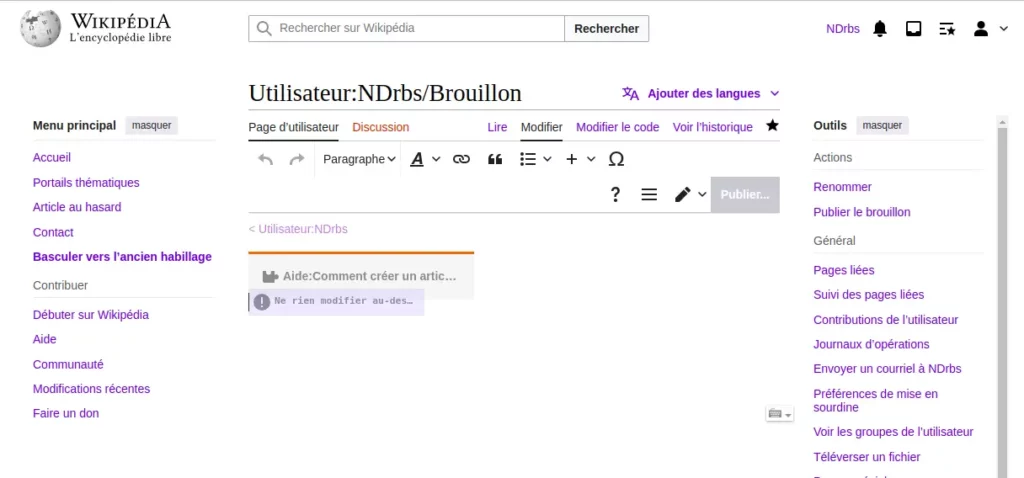 aperçu du brouillon éditable avec aperçu en ligne, sans code