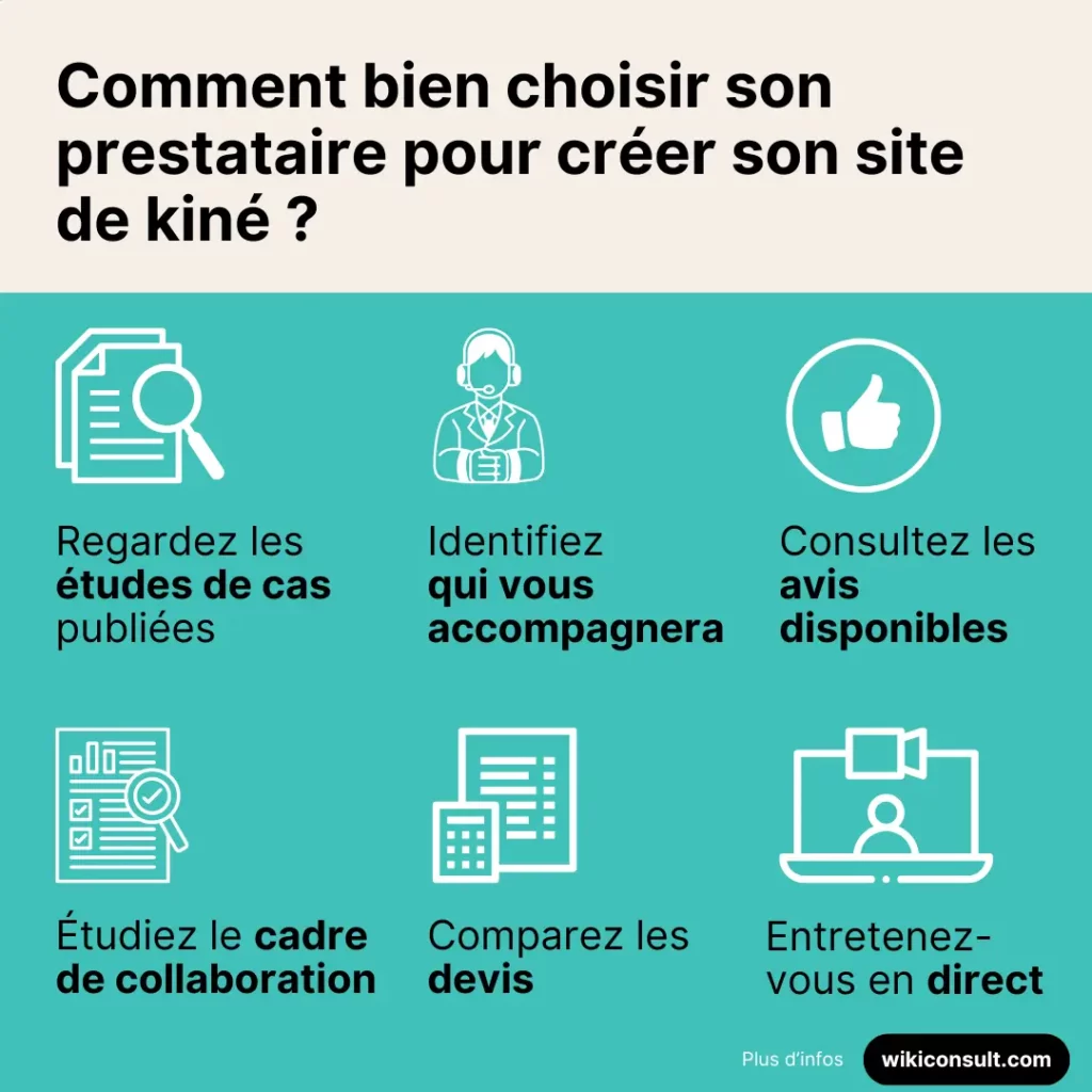 comment bien choisir son prestataire pour créer son site internet de kiné ?