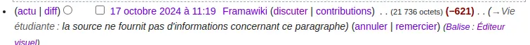 aperçu d'une modification annulée sur wikipédia