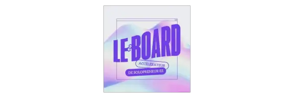 logo du podcast le board qui a interviewé nelly darbois sur wikipédia pour les solopreneurs