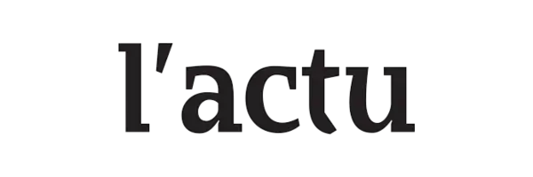 logo du média l'actu qui a fait un article en interrogeant nelly darbois de wikiconsult sur wikipédia pour les entreprises