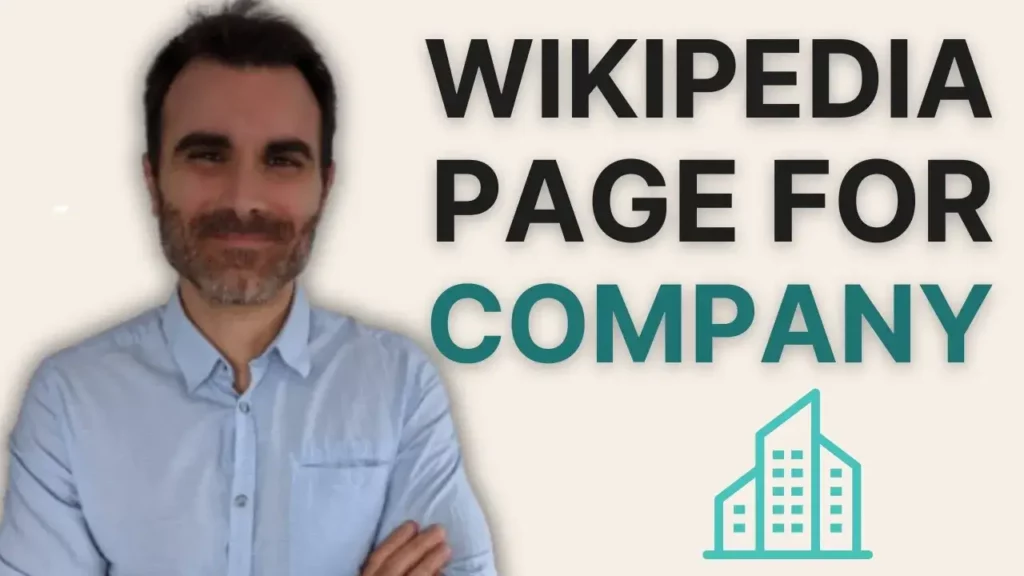 How to create a wikipedia page for a company