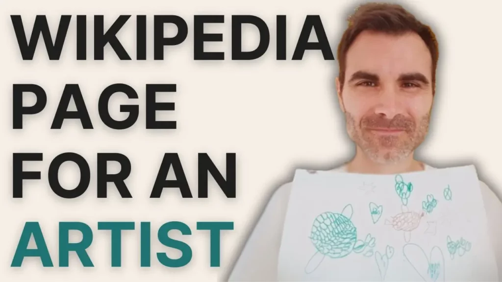How to create a wikipedia page for an artist