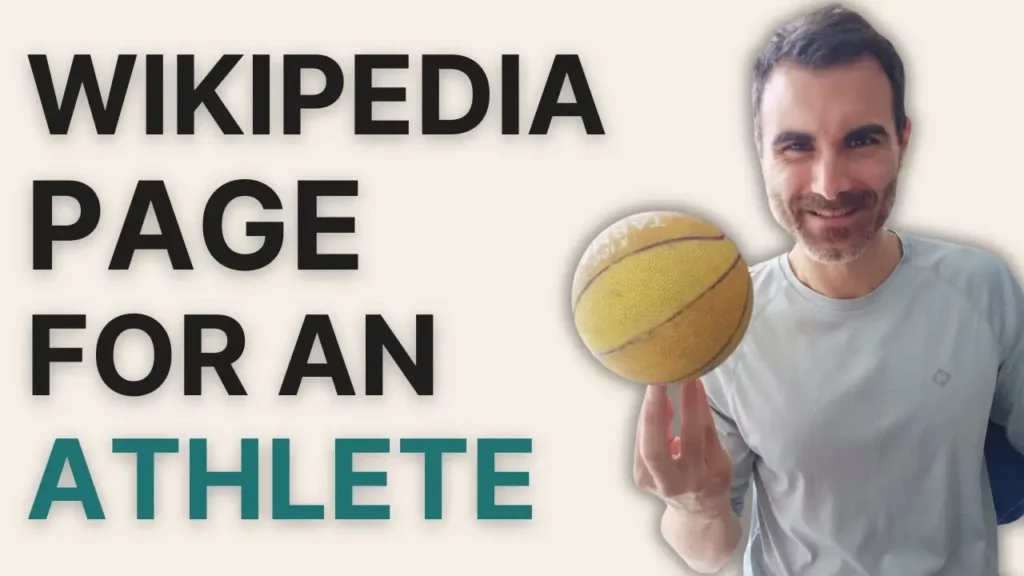 How to create a wikipedia page for an athlete